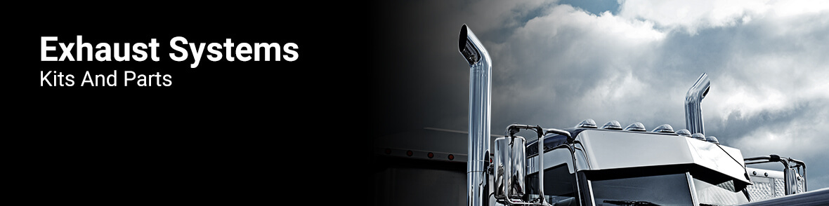 Semi Truck Exhaust Pipes and Parts Banner