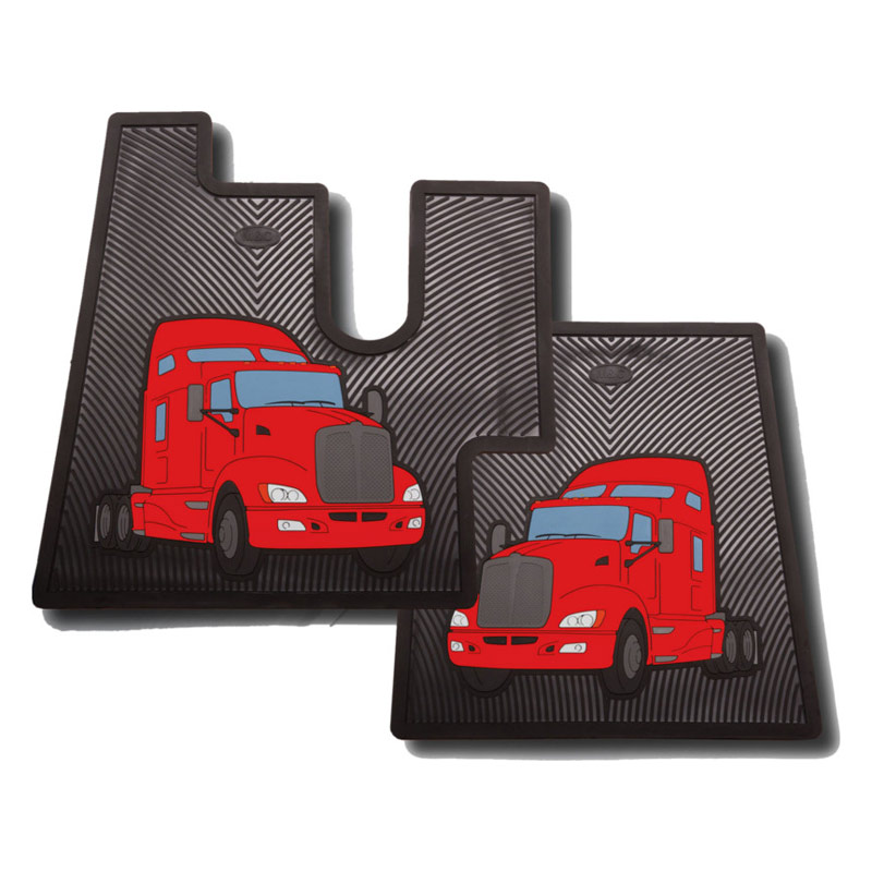 Kenworth T600 T660 Rubber Floor Mats - Raney's Truck Parts