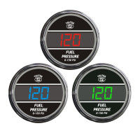 Truck Fuel Pressure TelTek Gauge Color Display Options