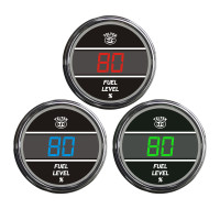 Truck Fuel Level TelTek Gauge Color Display Options