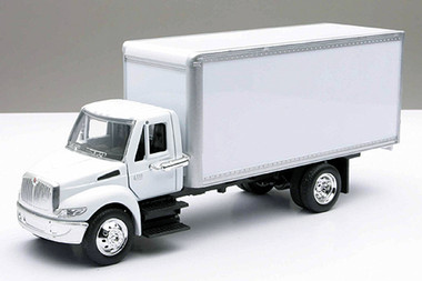 International 4200 White Box Truck 1/43 Scale - Raney's Truck Parts