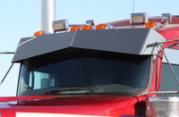 Kenworth Blind Mount Untie Drop Visor 2007 & Newer for Curved Windshield By RoadWorks