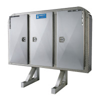 Dyna Light Security Headache Rack With 3 Door Enclosures