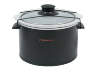 RoadPro Black 1.5 Quart Slow Cooker