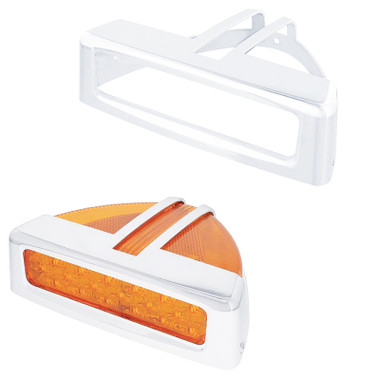 Kenworth T300 Chrome Headlight Bezel Trim Headlamp Bucket 1994