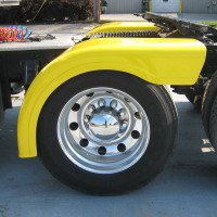 Semi Truck Fiberglass Half Fender Set With Brackets