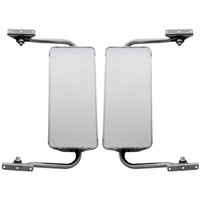  West Coast 7" x 16" Stainless Steel Mirror With Adjustable Assembly Front View