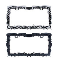 Universal Tribal Flame License Plate Frame