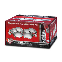 Complete Hub Cap Kit With Chrome Plastic Lug Nut Covers Thumbnail