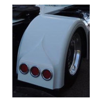 SINGLE AXLE REAR FENDER WITH LIGHT BOX