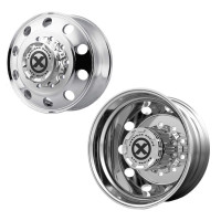 22.5" x 8.25" American Racing Chrome Baja Wheels