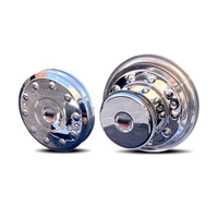 19.5" International TerraStar Stainless Steel Cover-Up Hub Covers