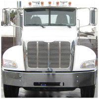 Peterbilt 335 Chrome Set Back Axle Bumper By Valley Chrome