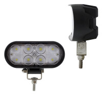 8 LED Oval Wide Angle Driving Work Light