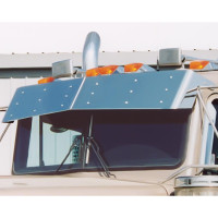 Kenworth W900 T800 T600 T300 Bow-Tie Drop Visor Blind Mount for Flat Windshields