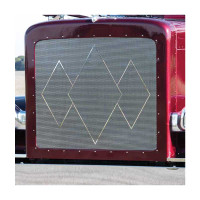 Peterbilt 379 Long Hood Triple Diamond Punched Grill