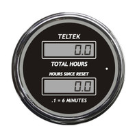 Truck Dual Display Hour Meter TELTEK Gauge