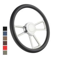 Highway Wheels Half Wrap Steering Wheel 18" Polished Finish