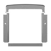 Peterbilt 379 Grill Surround Trim Chrome Plated Steel Extended Hood