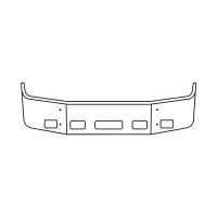 Peterbilt 387 Bumper Set Back Axle Drawing