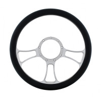 14" Chrome Billet Aluminum Blade Style Steering Wheel