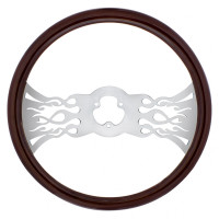 18" Chrome Inferno Style Steering Wheel