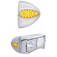 Teardrop Headlight Turn Signal Cover With Headlight