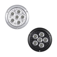 5" Round High Powered Spot Beam Legacy Series LED Work Light - Both Flange