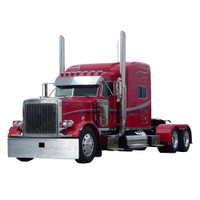 Peterbilt 379 389 Chrome Boxed End Bumper By RoadWorks - Peterbilt 379 20" Bumper