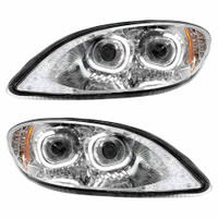 International ProStar Chrome Projector LED Headlights - Main