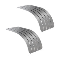 66" 18 Gauge Half Fender Ribbed Stainless Steel