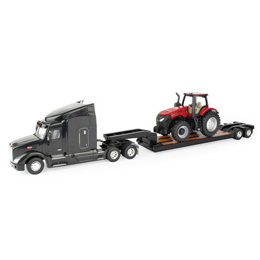 Peterbilt 389 Day Cab With ERMC 4-Axle Hydra-Steer Trailer