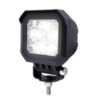 High Power 5 LED Heated Flood Light & Work Light - Tilted On