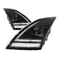 Volvo VNL VNR VN Full LED Headlights With L-Shaped DRL 2018-2021 82794483 78619544 - Both Sides