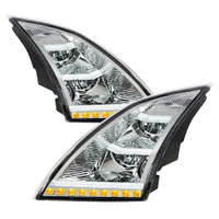 Volvo VNL 89 2018-2023 Chrome LED Headlight Default Image