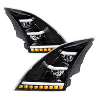 Volvo VNL 89 2018-2023 Black LED Headlight Default Image