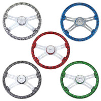 18" Skull Print SCI Steering Wheel Colors
