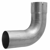 4" 90 Degree 8" x 8" Aluminized Steel Exhaust Elbow Default