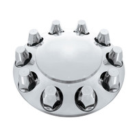 Chrome Dome Front Axle Cover With 33mm Push On Lug Nut Covers - Default