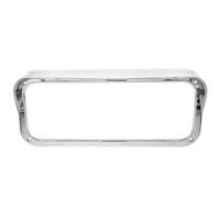 Chrome Rectangular Projection Headlight Replacement Bezel - Default