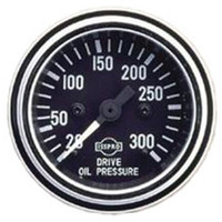 Semi Truck 2 1/16" Mechanical Drive Oil Pressure Gauge By ISSPRO (48815) - chrome