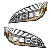 Chrome Quad-LED Headlight - Driver On