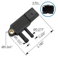 Detroit Diesel EGR Pressure Sensor P4050-5207-1 ME555560 P405052071