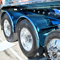 Smoke And Mirror 80" Blue Single Axle Fenders Default