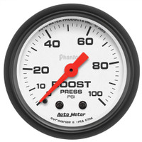  AutoMeter 2 1/16" 100 PSI Boost Gauge Phantom Series-Main