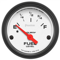 AutoMeter 2 1/16" Fuel Level Gauge 0-90 Ohm Phantom Series