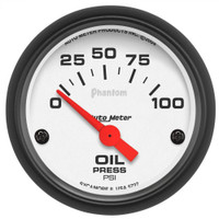 AutoMeter 2 1/16" 100 PSI Oil Pressure Gauge Phantom Series-Main