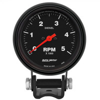 AutoMeter 2 5/8" Air-Core Pedestal Tachometer Gauge 5K RPM Z-Series