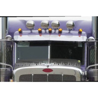 Peterbilt 589 Blank Acrylic Bug Shield With Flame Trim (45790)