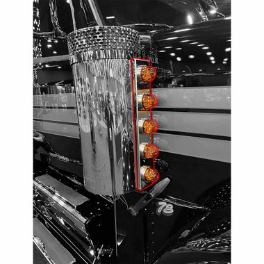 Peterbilt 589 Strapless Air Breather Front Panel Pair By Iowa